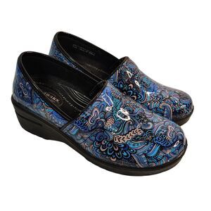 Easy WORKS by Easy Street Lyndee Blue Pop Women's 7.5 W Slip-Resistant Work Shoe